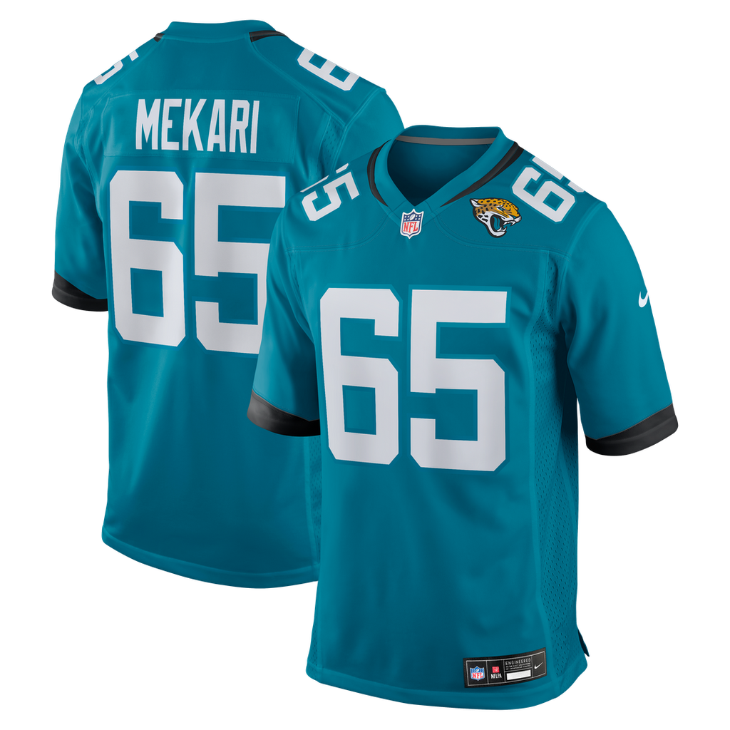 Patrick Mekari Jacksonville Jaguars Teal Team Game Jersey