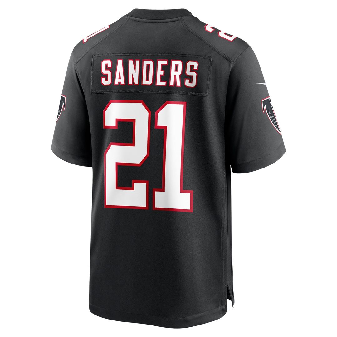 Deion Sanders Atlanta Falcons Black Retired Player Alternate Game Jersey