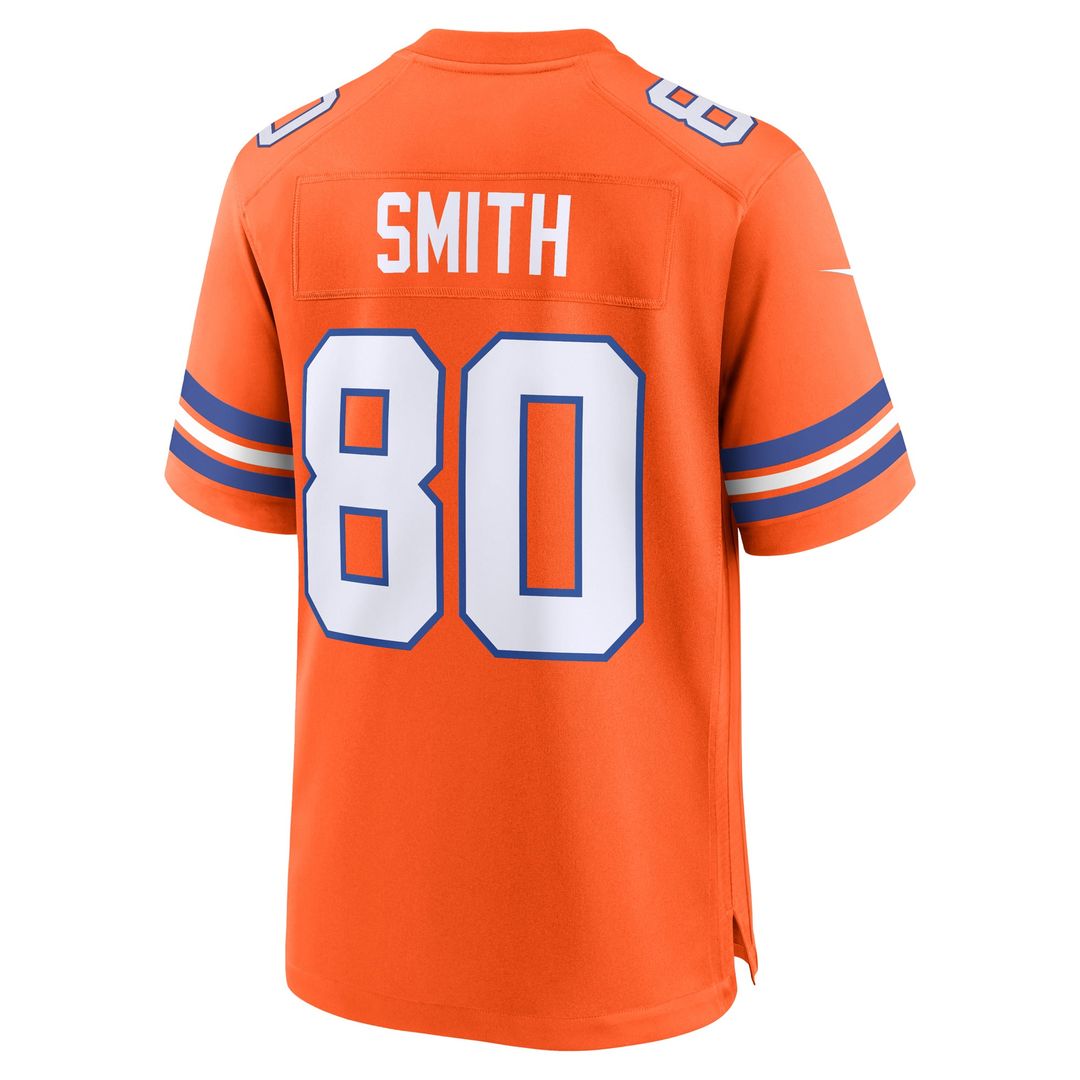 Rod Smith Denver Broncos Orange Retired Player Alternate Game Jersey