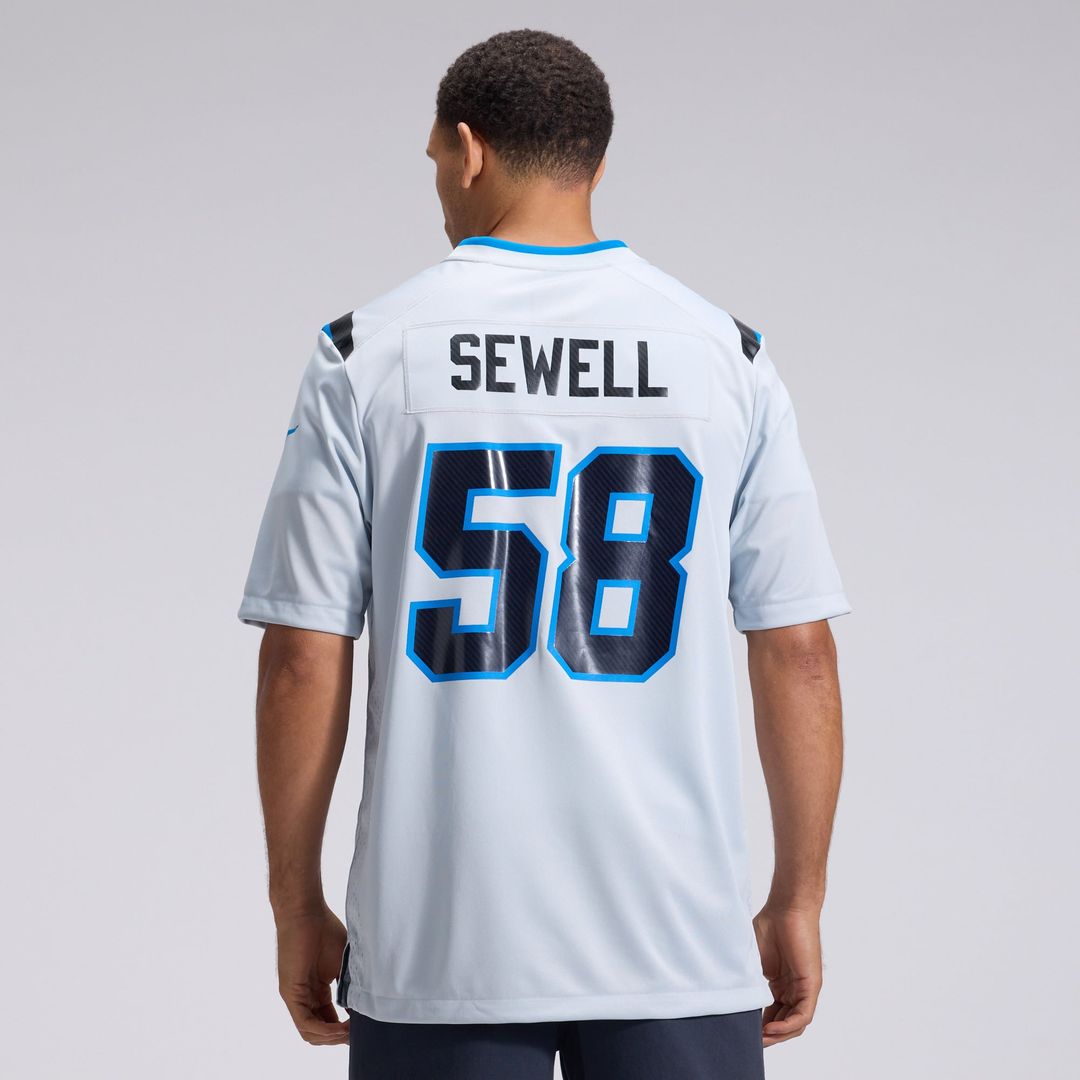 Penei Sewell Detroit Lions Silver 2026 Rivalries Collection Game Jersey