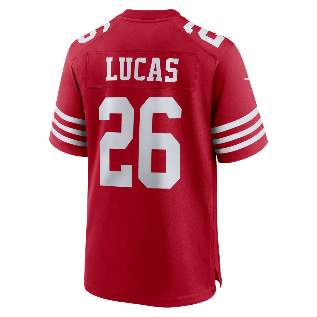 Chase Lucas San Francisco 49ers Scarlet Team Game Jersey