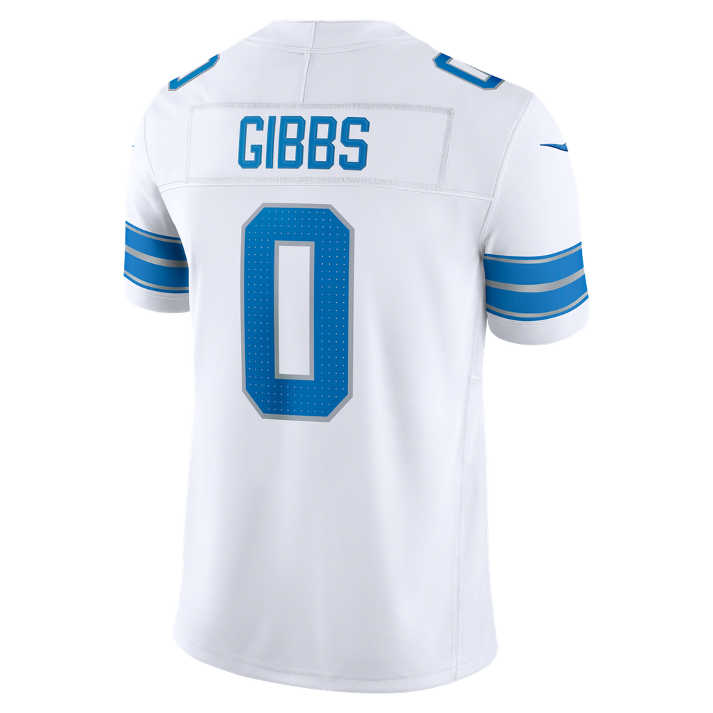 Jahmyr Gibbs Detroit Lions White Vapor F.U.S.E. Stitched Limited Jersey