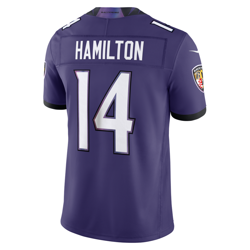 Kyle Hamilton Baltimore Ravens Black Alternate Vapor F.U.S.E. Stitched Limited Jersey