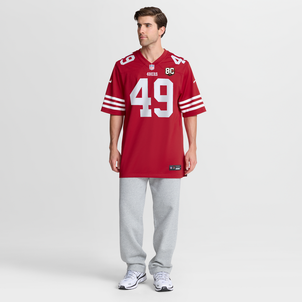 The Faithful San Francisco 49ers White 80th Anniversary Game Jersey