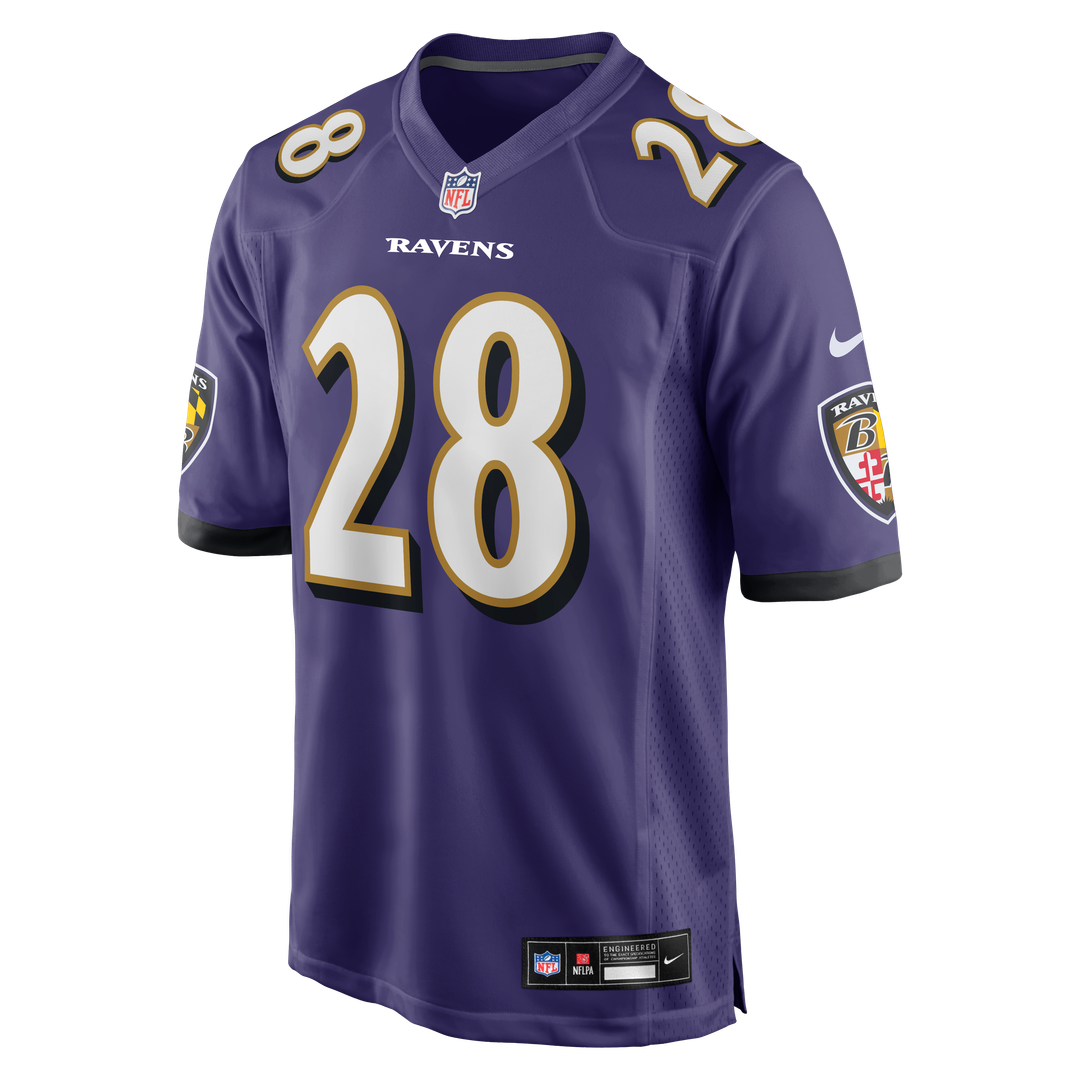 Taven Bryan Baltimore Ravens Purple Team Game Jersey