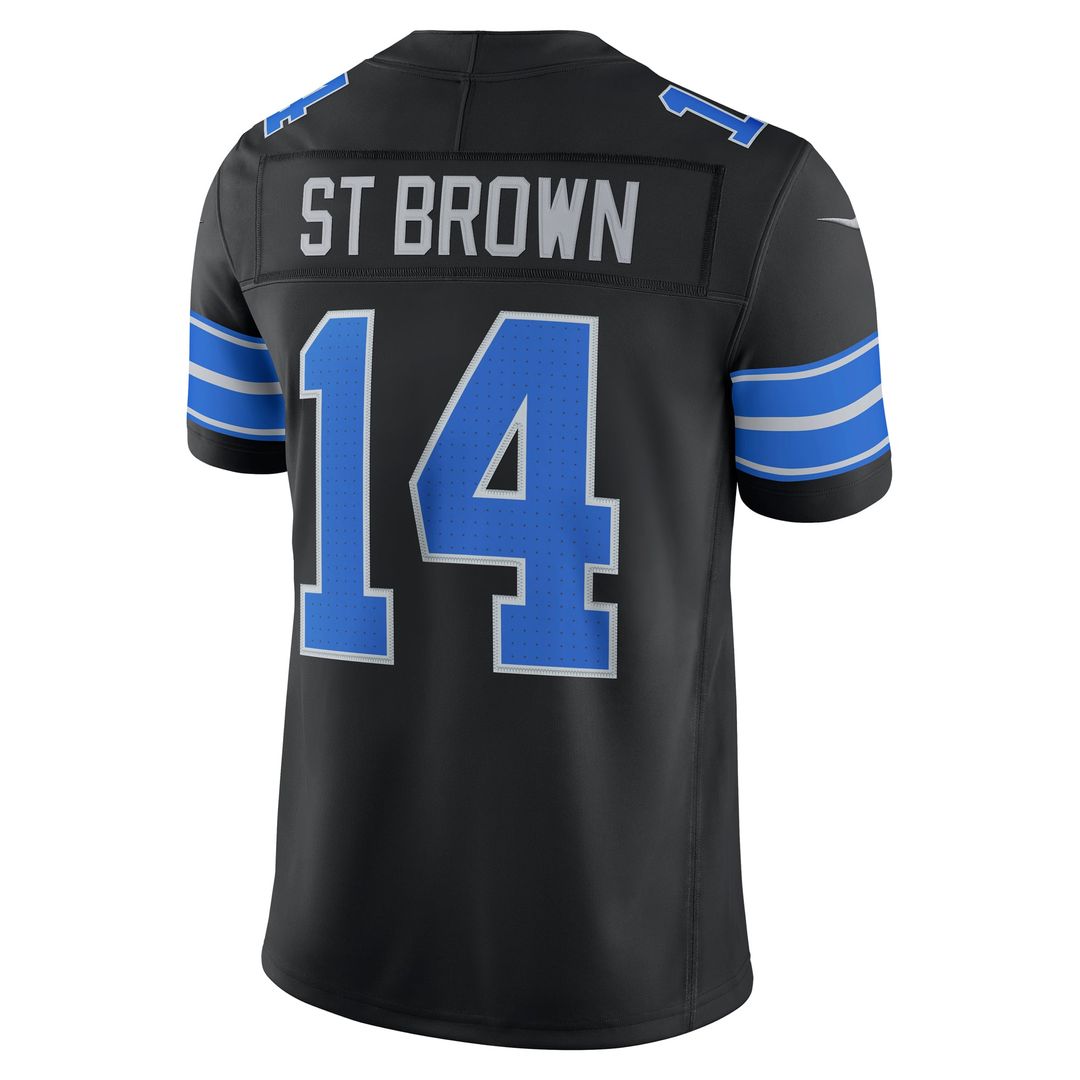 Amon-Ra St. Brown Detroit Lions White Vapor F.U.S.E. Stitched Limited Jersey