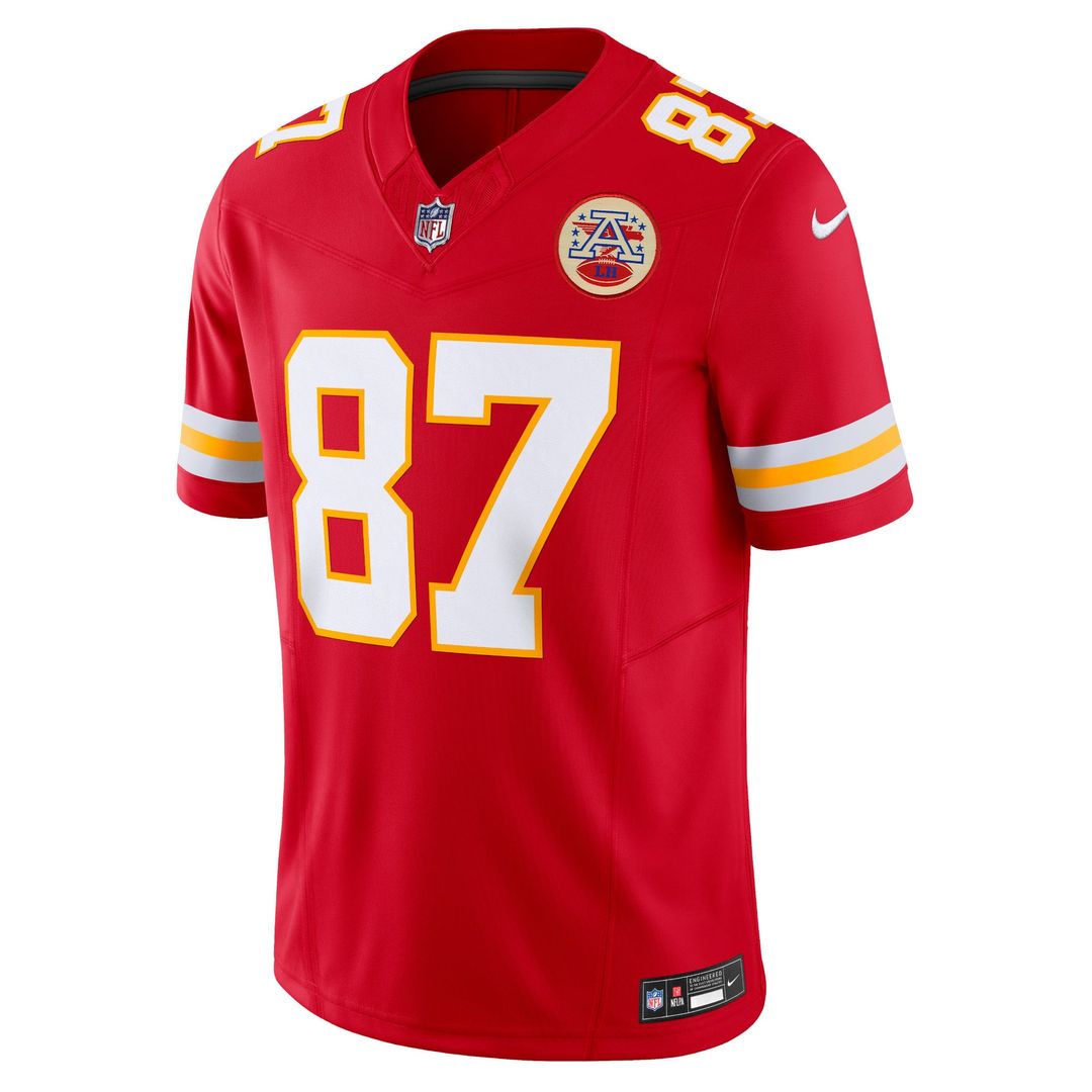 Travis Kelce Kansas City Chiefs Red Vapor F.U.S.E. Limited Jersey
