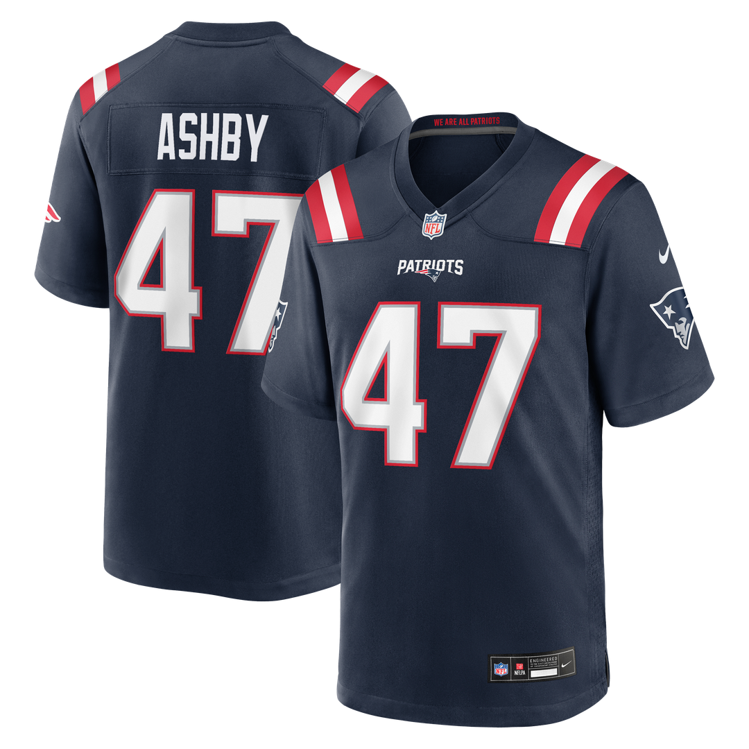 Julian Ashby New England Patriots Navy Team Game Jersey