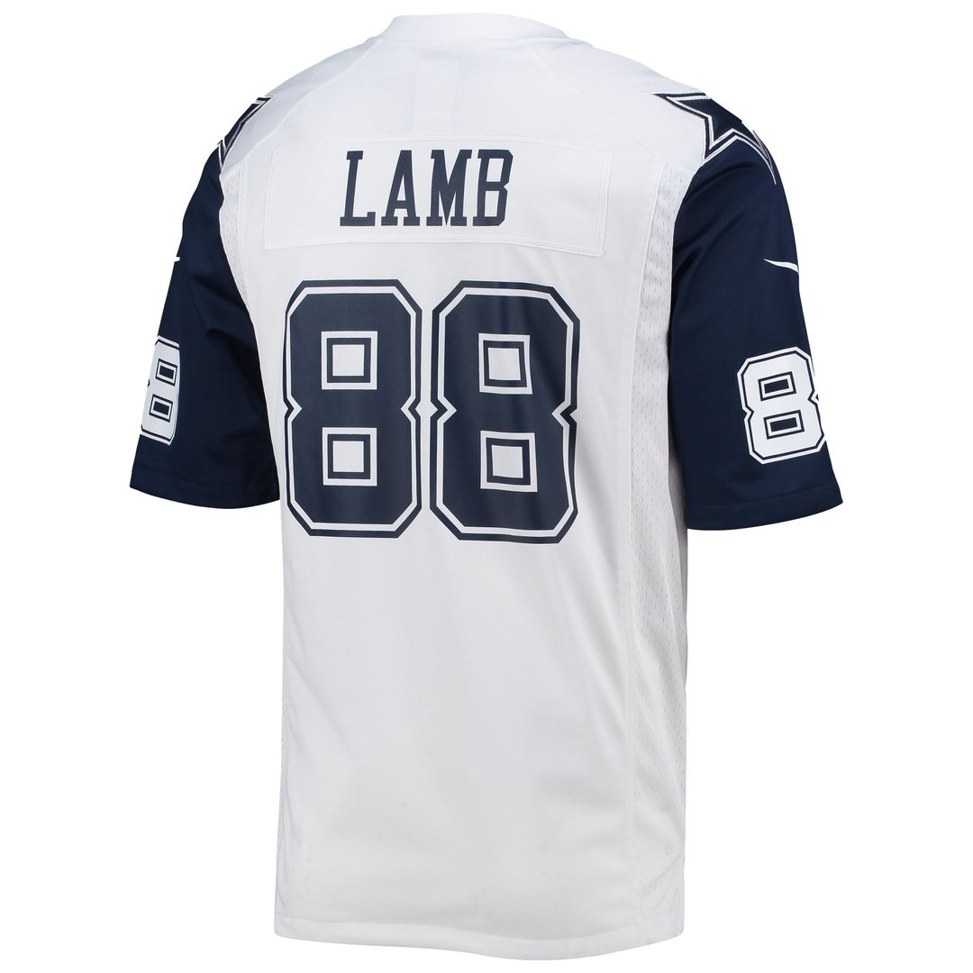 CeeDee Lamb Dallas Cowboys White Alternate Game Team Jersey