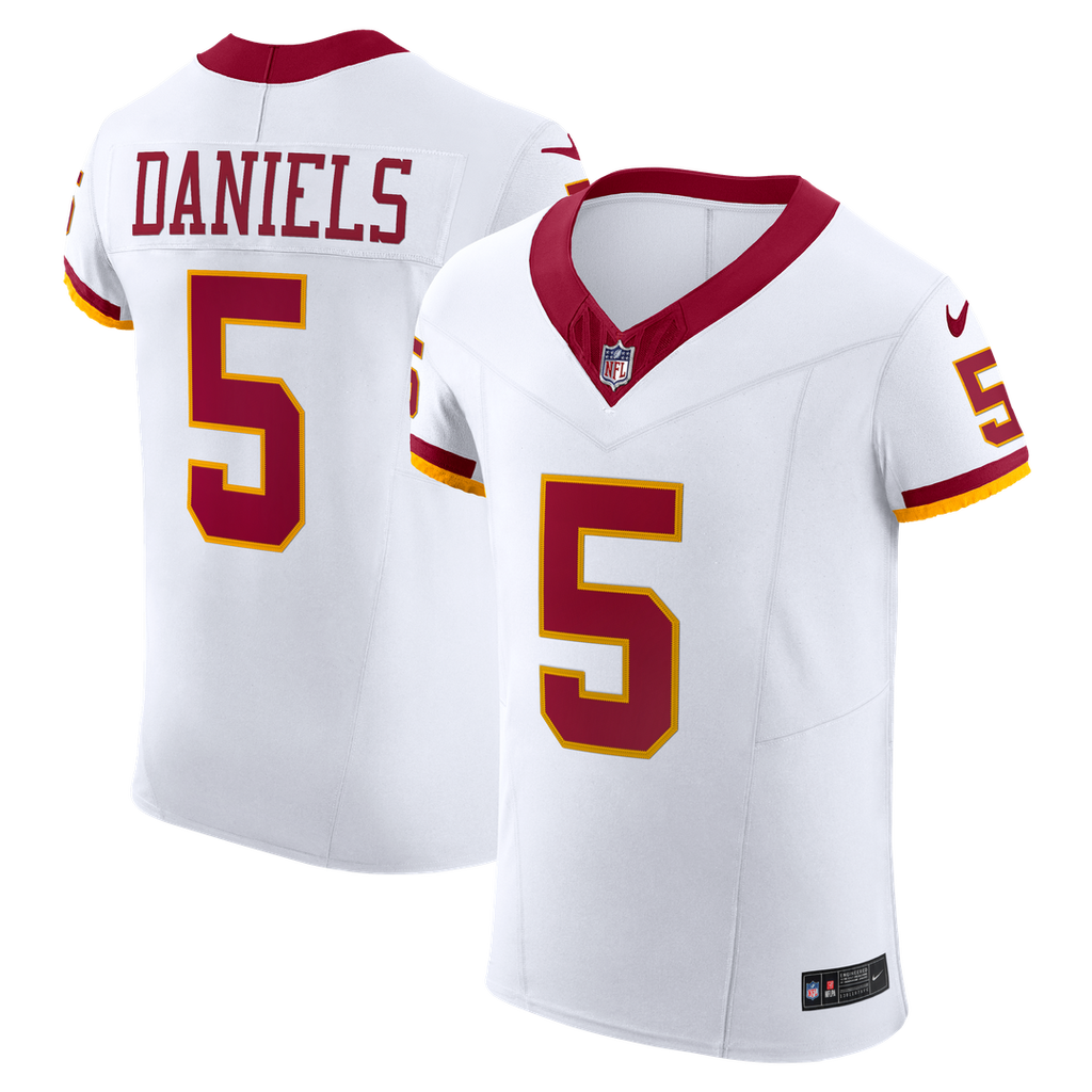 Washington Commanders Jayden Daniels White Alternate 2 Super Bowl Era Vapor F.U.S.E. Elite Jersey
