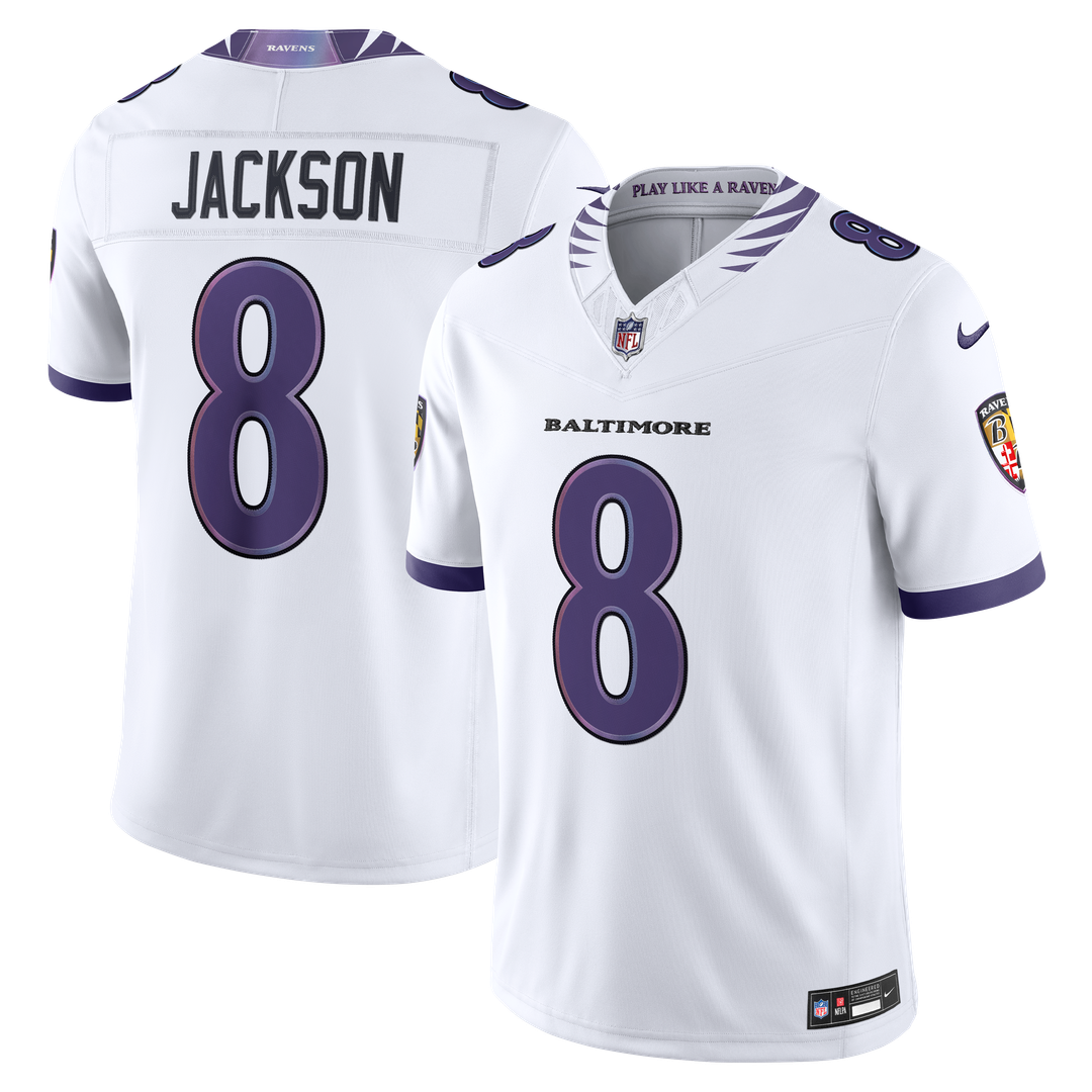 Lamar Jackson Baltimore Ravens Purple Team Vapor F.U.S.E. Stitched Limited Jersey