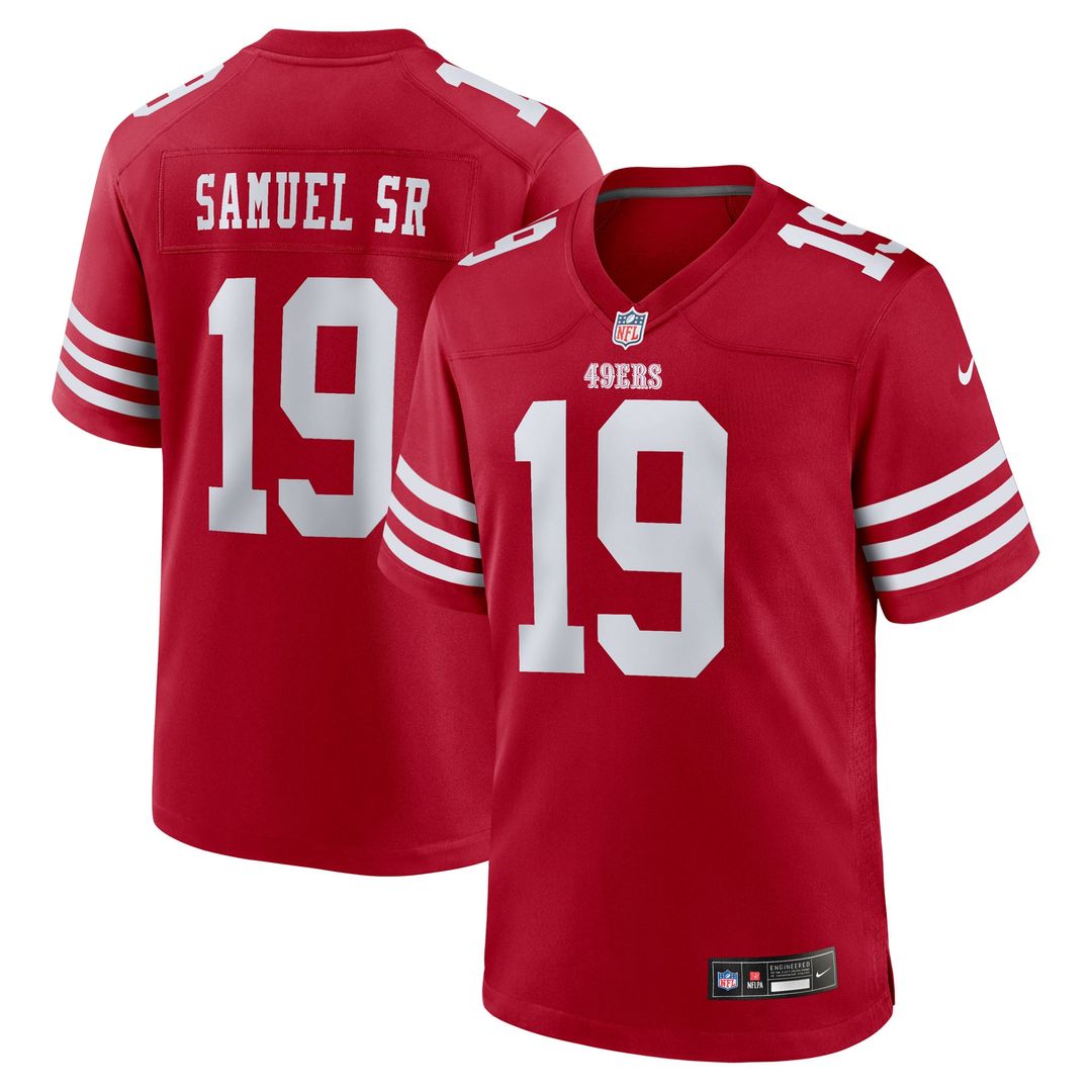Deebo Samuel Sr San Francisco 49ers Scarlet Team Game Jersey