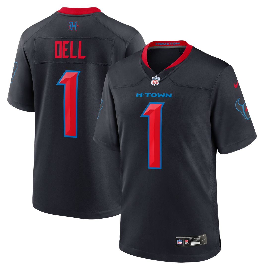 Tank Dell Houston Texans Navy Alternate Game Jersey