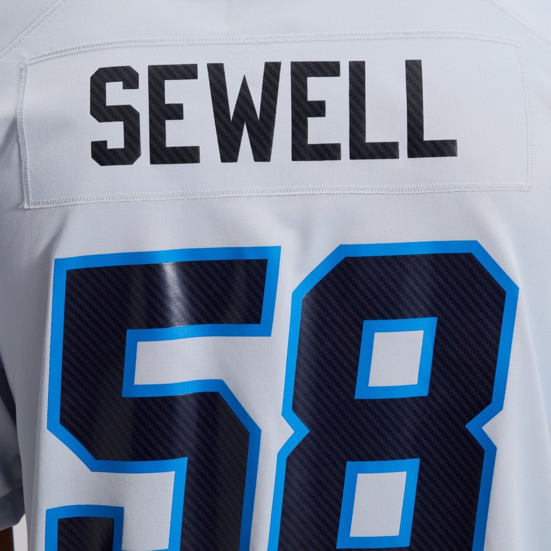 Penei Sewell Detroit Lions Silver 2026 Rivalries Collection Game Jersey