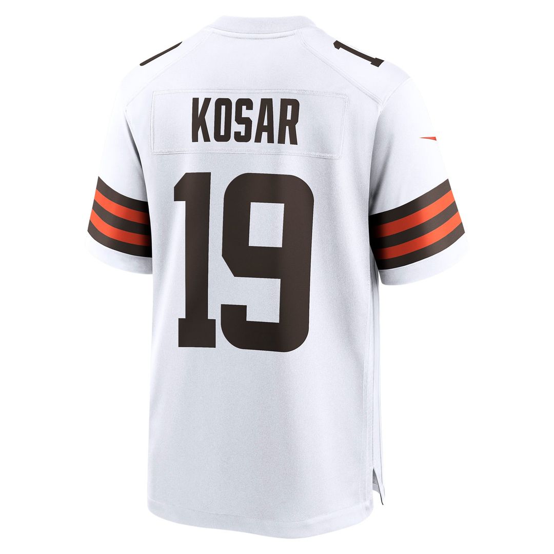 Bernie Kosar Cleveland Browns White Retired Player Game Jersey