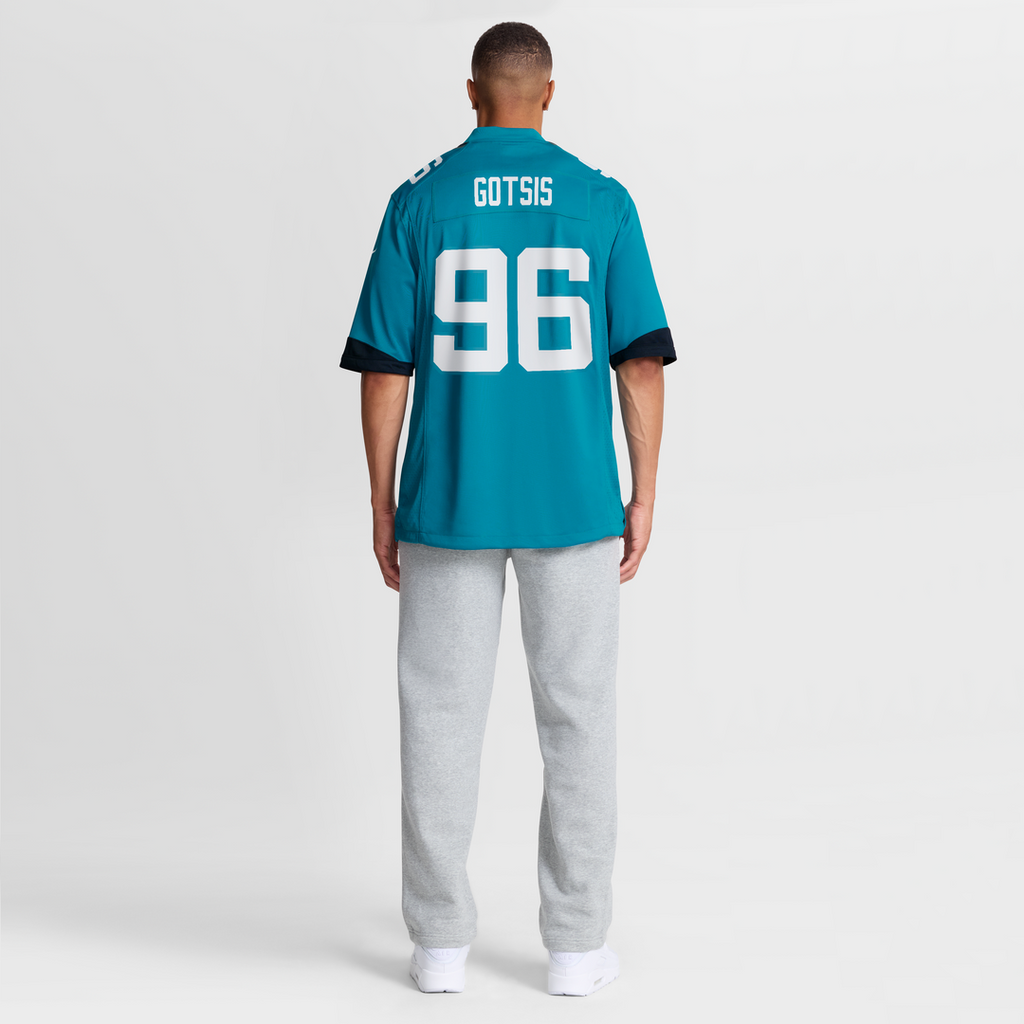 Adam Gotsis Jacksonville Jaguars Teal Game Jersey