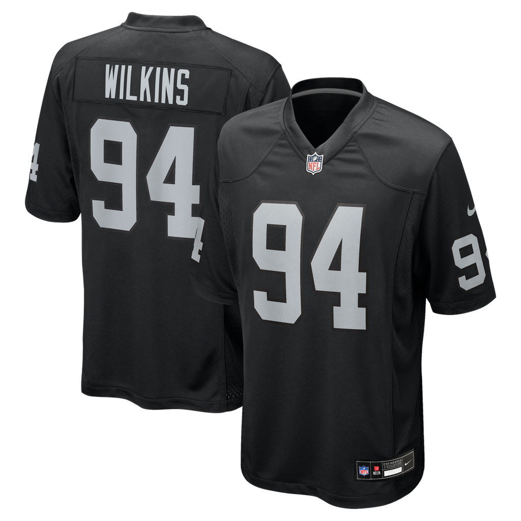 Christian Wilkins Las Vegas Raiders Black Team Game Jersey