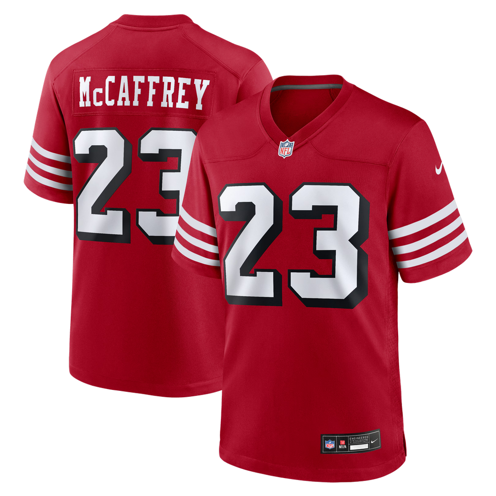 Christian McCaffrey San Francisco 49ers Scarlet Alternate Game Player Jersey