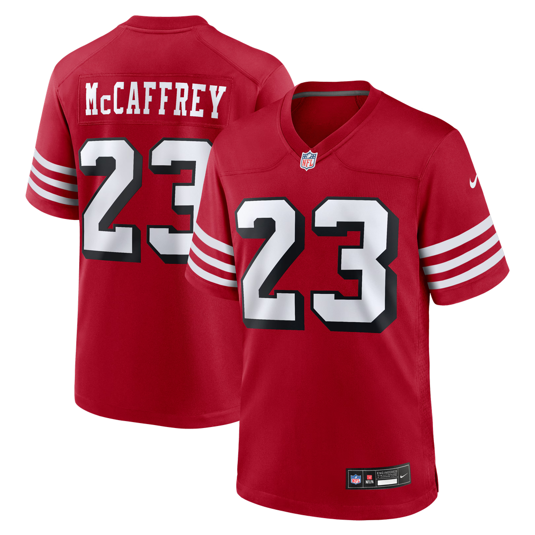 Christian McCaffrey San Francisco 49ers Scarlet Alternate Game Player Jersey
