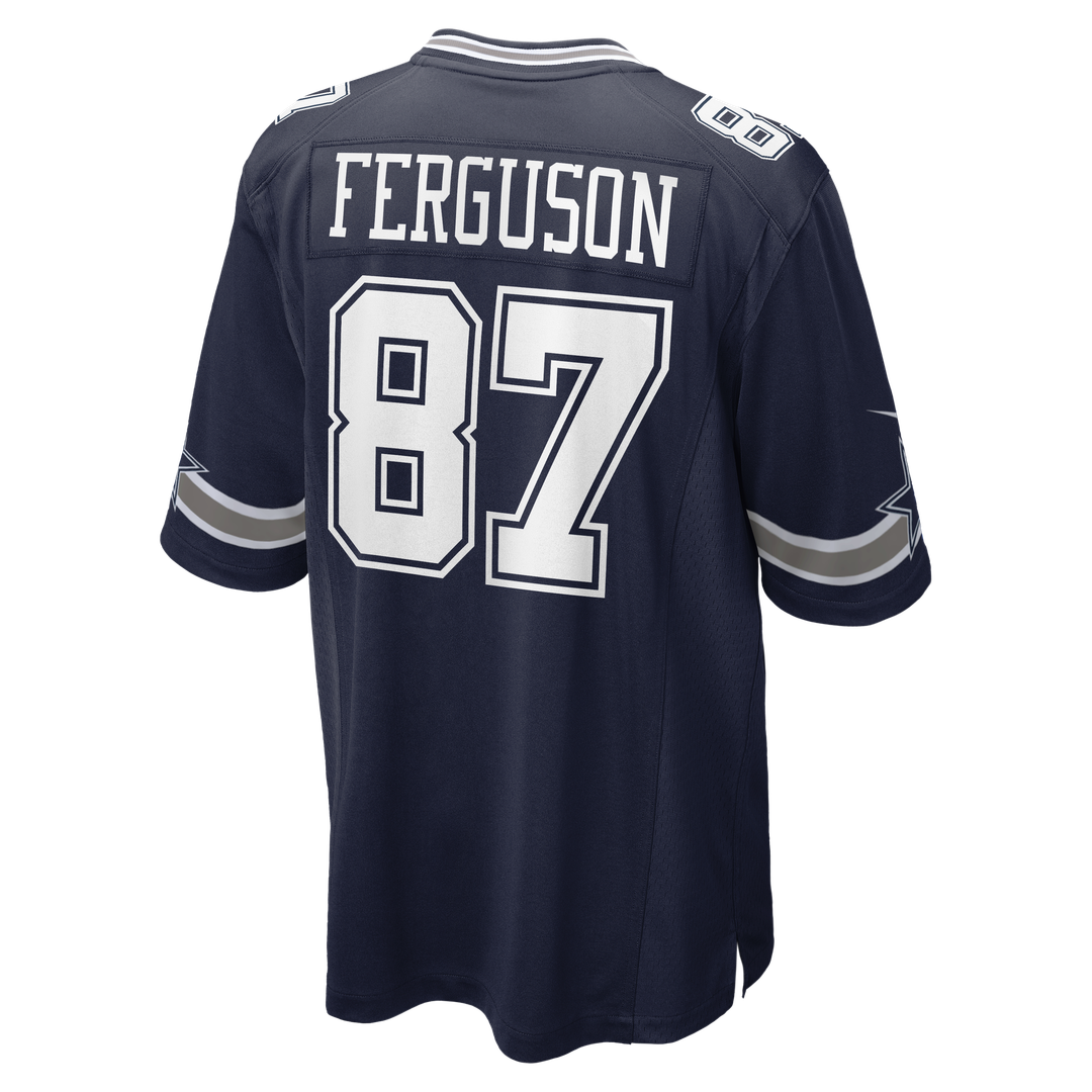 Jake Ferguson Dallas Cowboys Navy Team Game Jersey