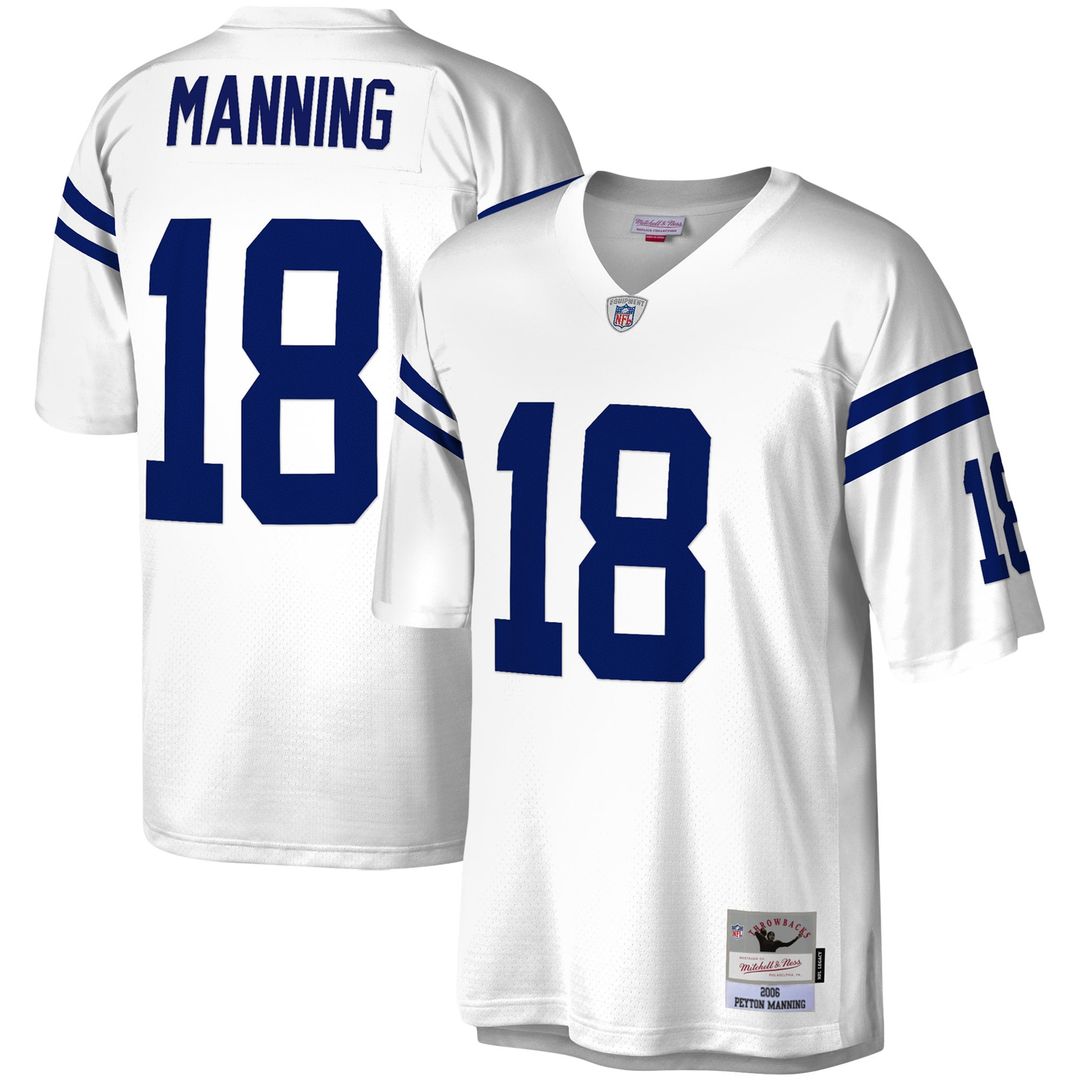 Peyton Manning Indianapolis Colts White Legacy Replica Jersey