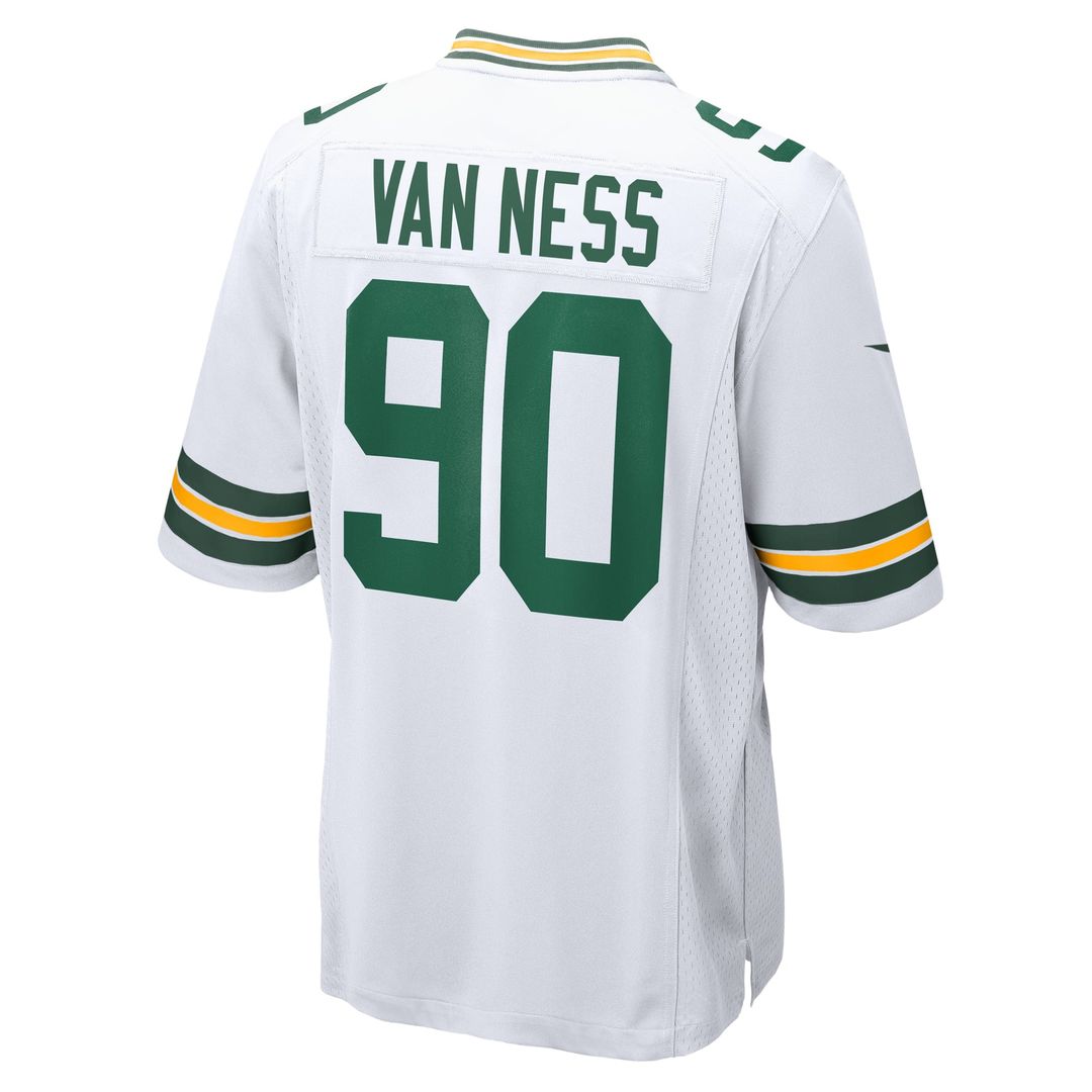 Lukas Van Ness Green Bay Packers White Game Jersey