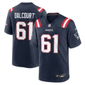 Darrian Dalcourt New England Patriots Navy Team Game Jersey