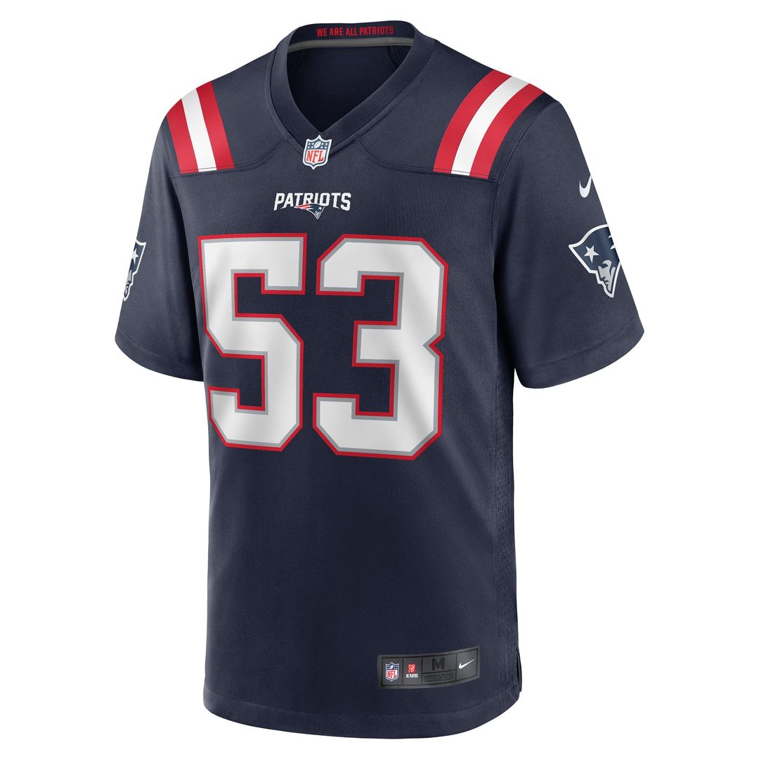 Christian Elliss New England Patriots Navy Game Jersey