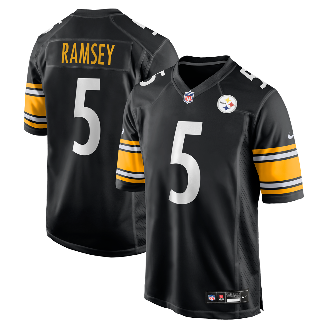 Jalen Ramsey Pittsburgh Steelers Black Team Game Jersey