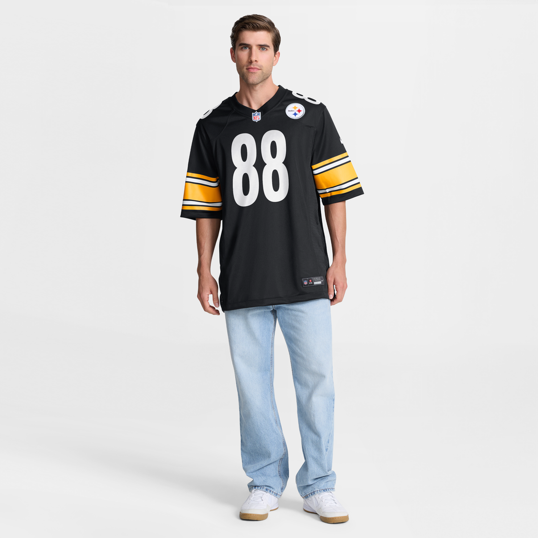 Pat Freiermuth Pittsburgh Steelers Black Game Jersey