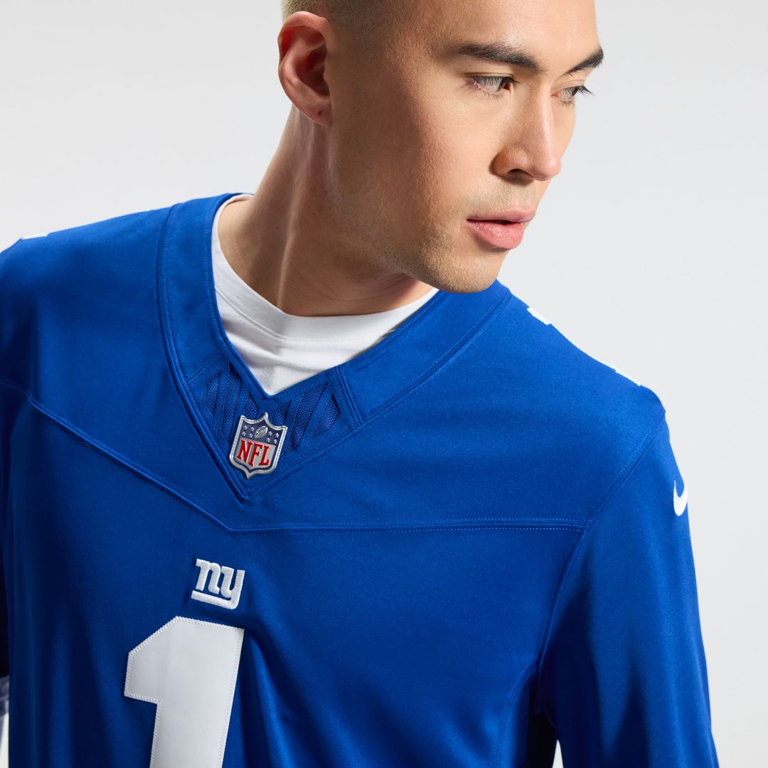 Malik Nabers New York Giants Royal Team Vapor F.U.S.E. Stitched Limited Jersey