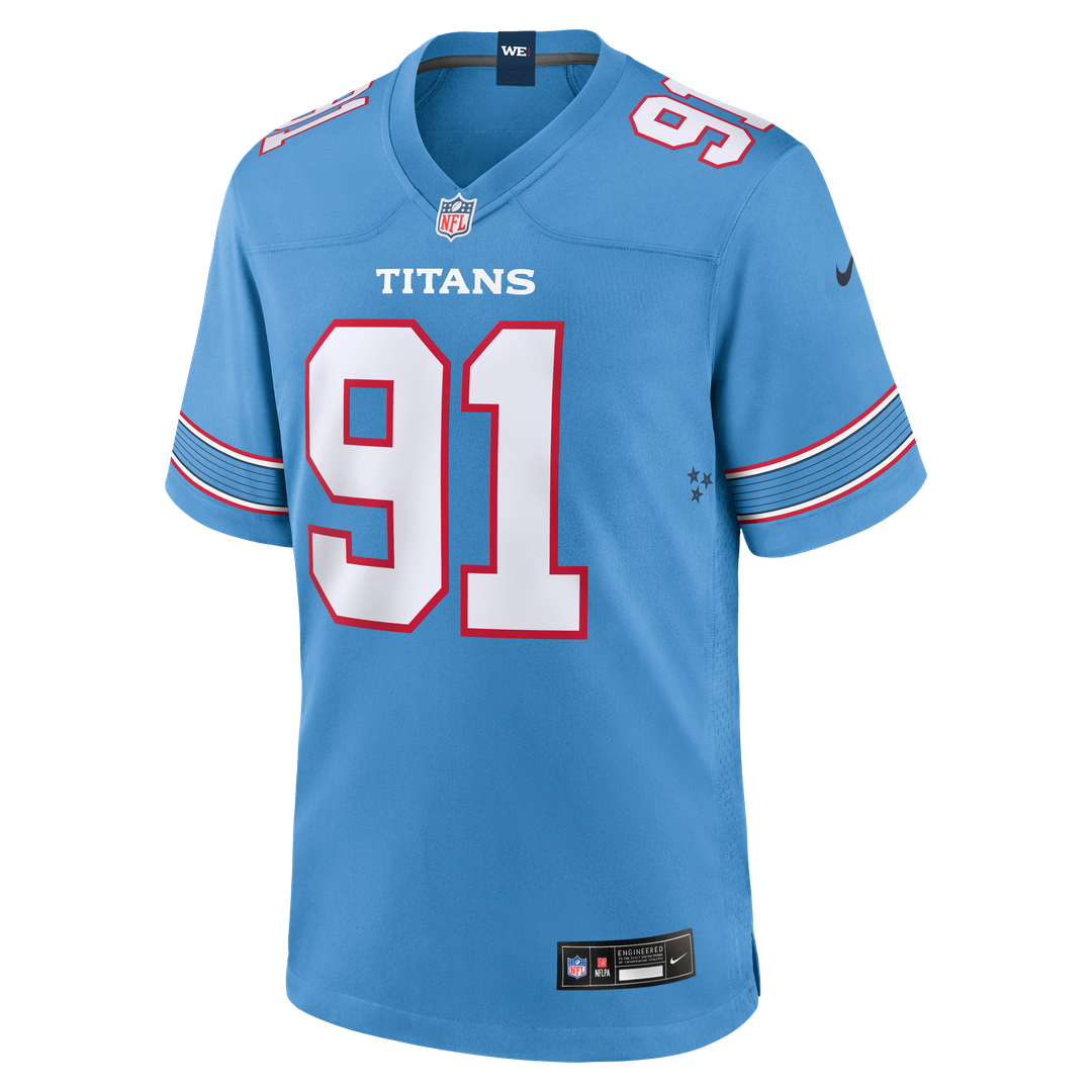 John Franklin-Myers Tennessee Titans Light Blue Team Game Jersey