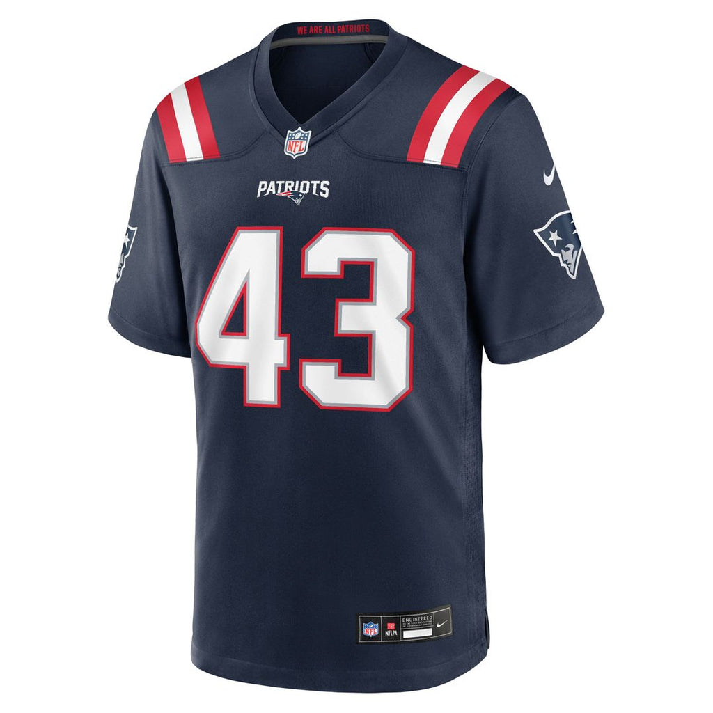 Bradyn Swinson New England Patriots Navy Team Game Jersey