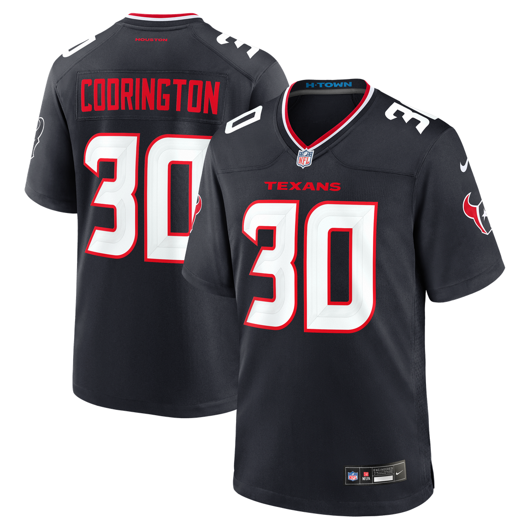 Brandon Codrington Houston Texans Navy Team Game Jersey