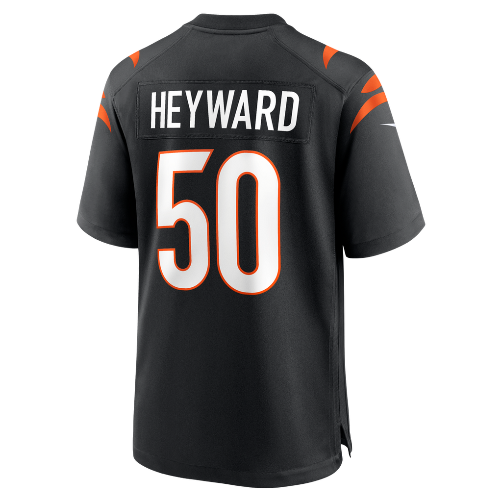 Shaka Heyward Cincinnati Bengals Black Team Game Jersey