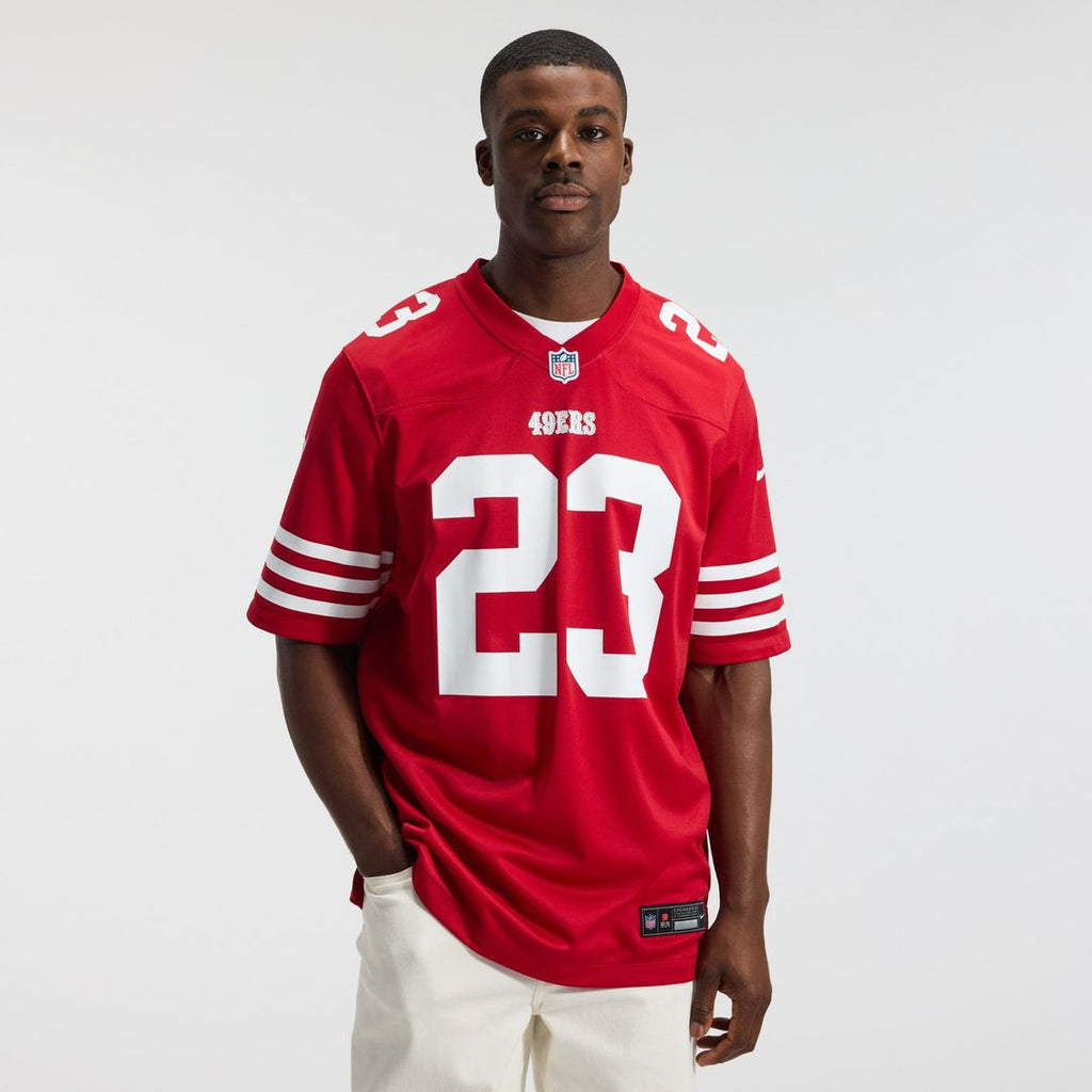 Christian McCaffrey San Francisco 49ers Scarlet Game Player Jersey