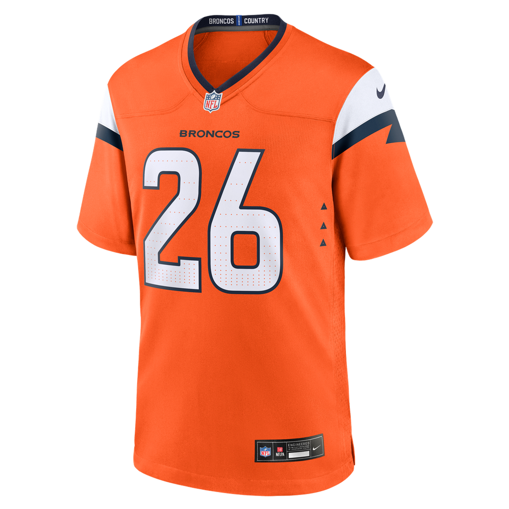 Devon Key Denver Broncos Orange Team Game Jersey