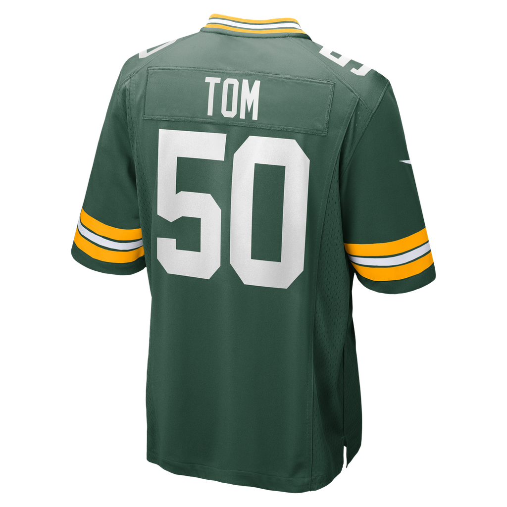 Zach Tom Green Bay Packers Green Game Player Jersey