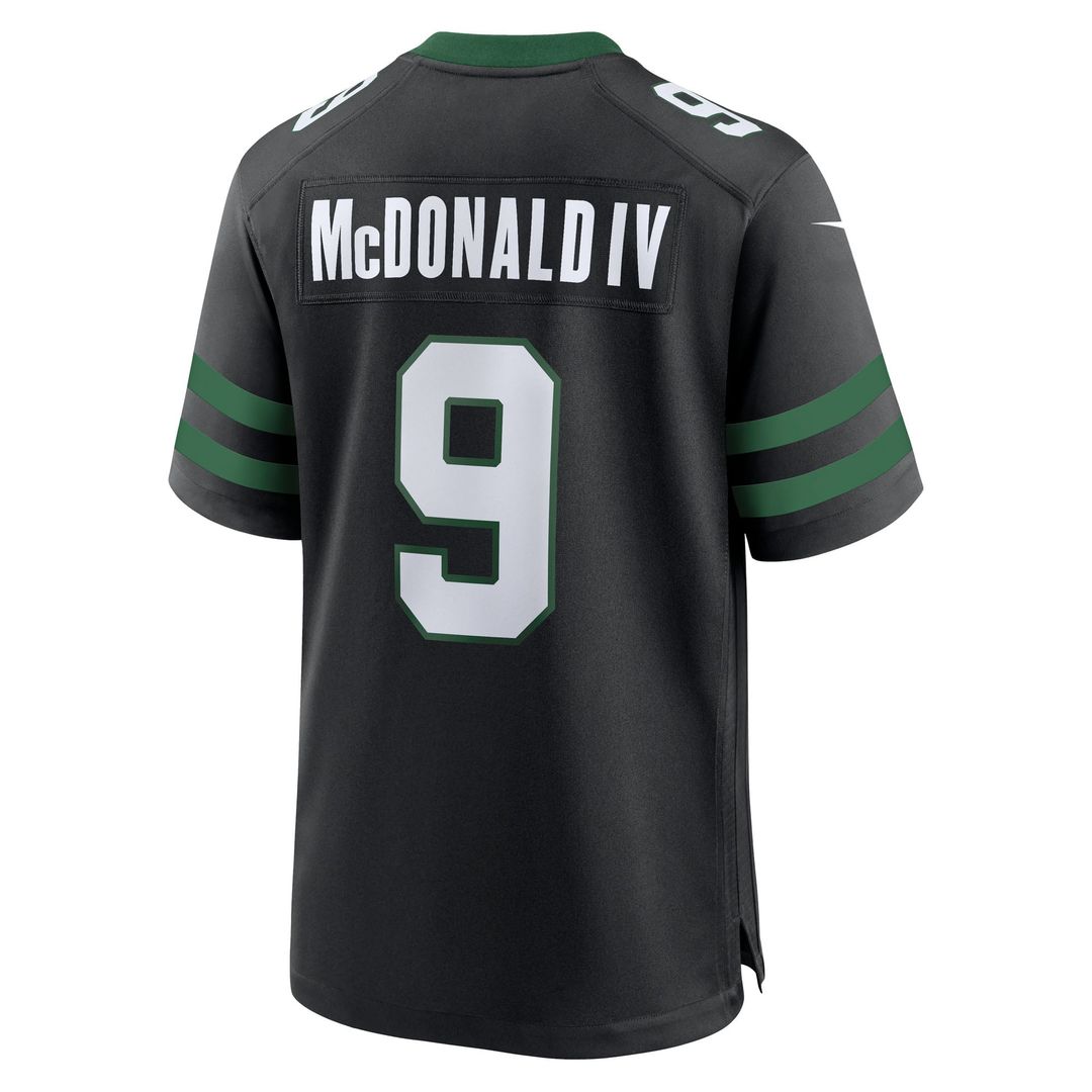 Will McDonald IV New York Jets Legacy Black Alternate Game Jersey