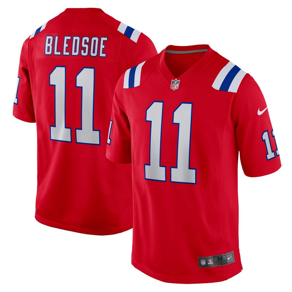 Drew Bledsoe New England Patriots Red Retired Player Alternate Game Jersey