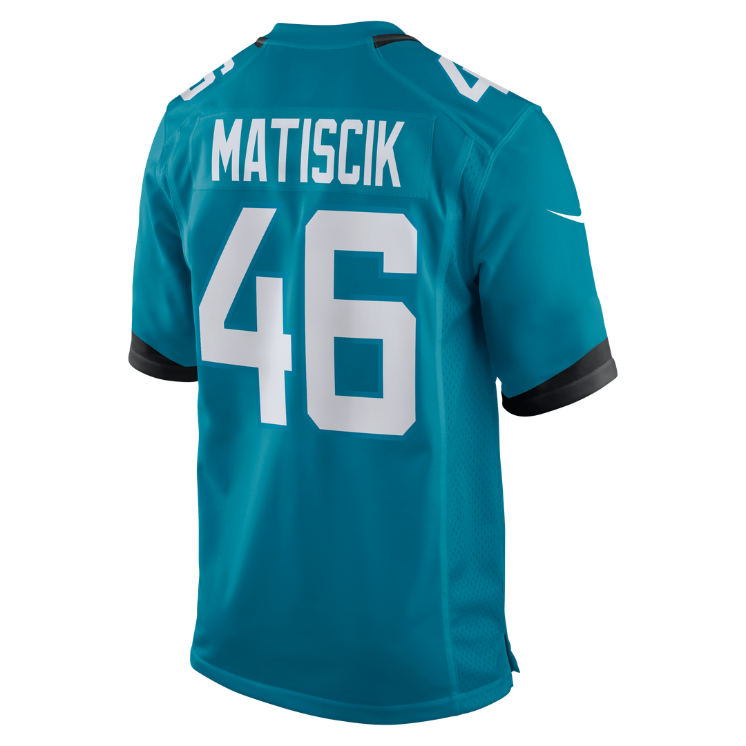 Ross Matiscik Jacksonville Jaguars Teal Game Jersey