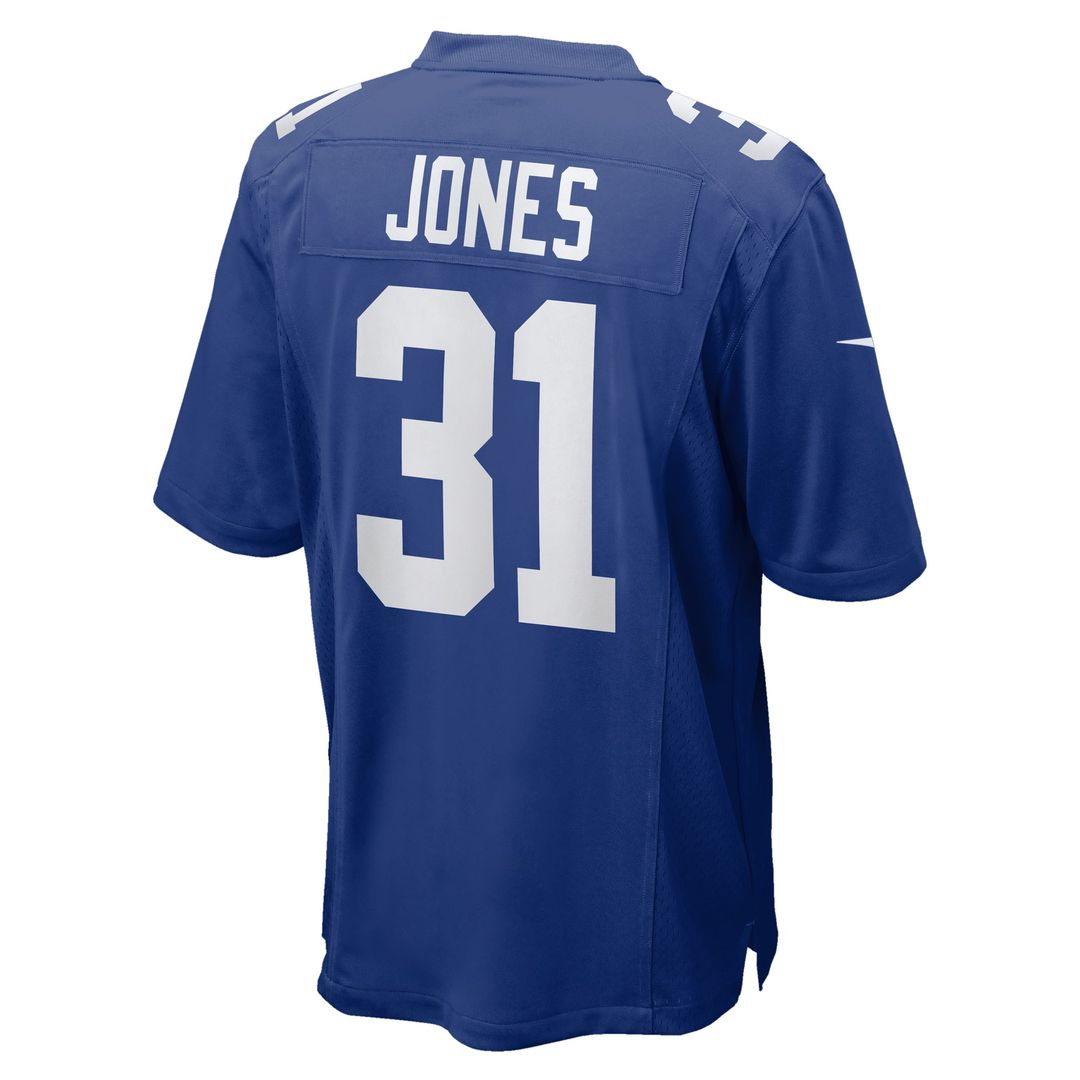 Nic Jones New York Giants Royal Team Game Jersey