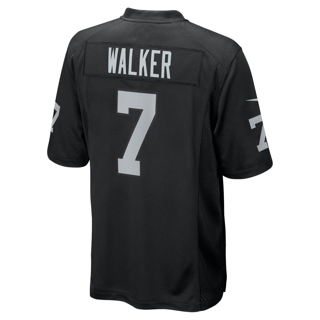 Quay Walker Las Vegas Raiders Black Team Game Jersey