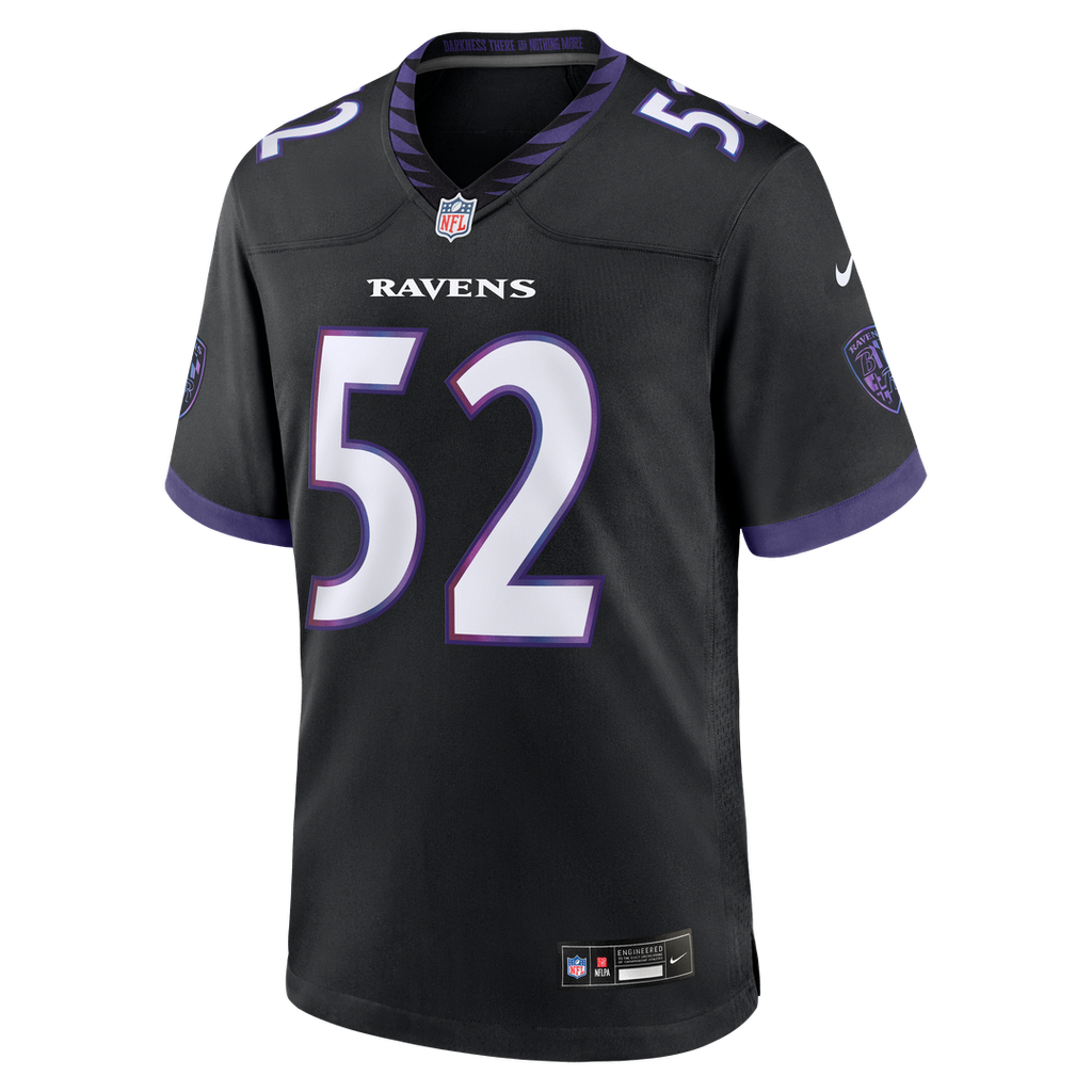 Ray Lewis Baltimore Ravens Black Alternate Retired Player Game Jersey