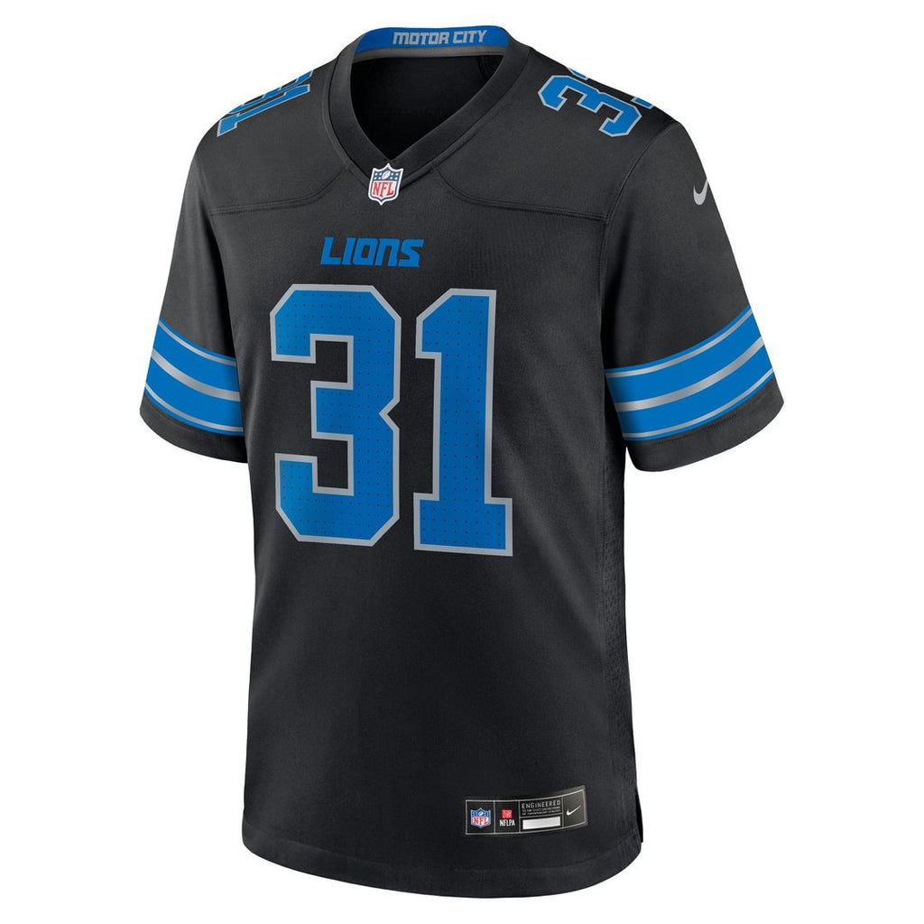 Kerby Joseph Detroit Lions Black Alternate Game Jersey