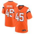 Nate Adkins Denver Broncos Orange Team Game Jersey