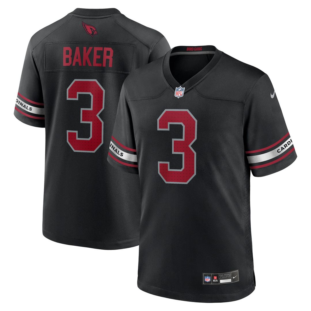 Budda Baker Arizona Cardinals Black Game Jersey