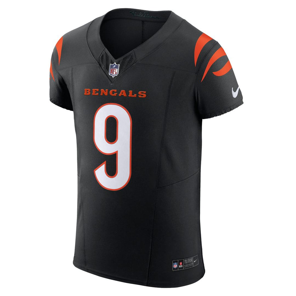 Joe Burrow Cincinnati Bengals Black Team Vapor F.U.S.E. Elite Jersey