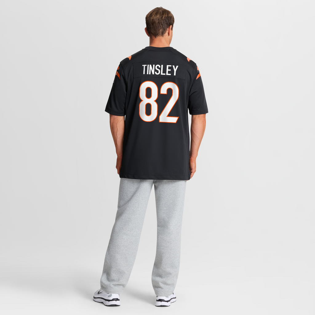 Mitchell Tinsley Cincinnati Bengals Black Team Game Jersey