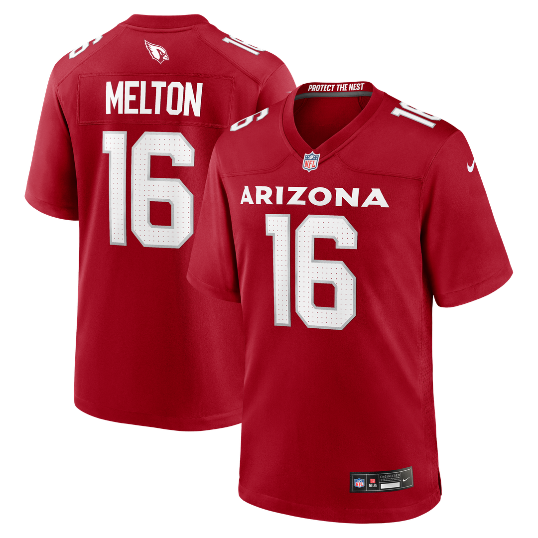 Max Melton Arizona Cardinals Cardinal Team Game Jersey